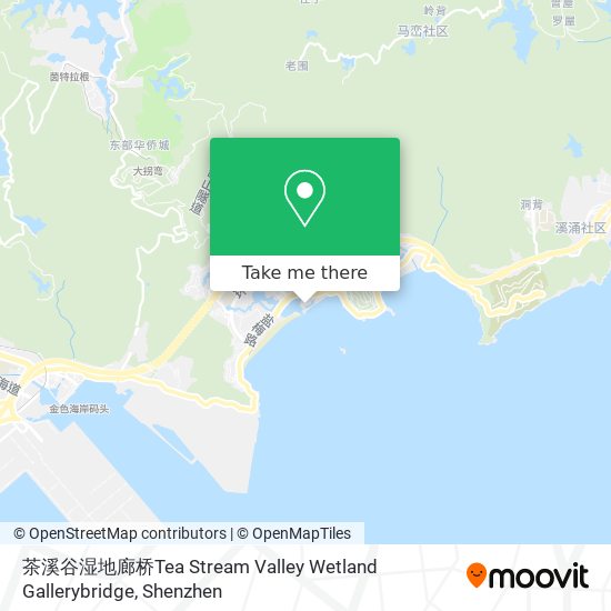 茶溪谷湿地廊桥Tea Stream Valley Wetland Gallerybridge map