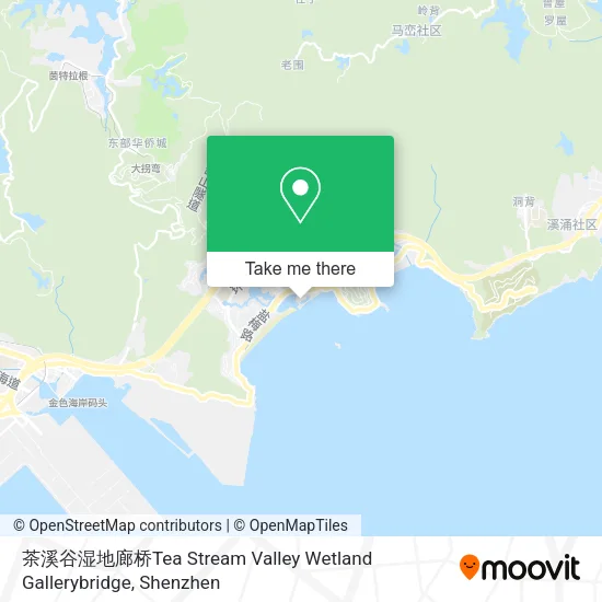 茶溪谷湿地廊桥Tea Stream Valley Wetland Gallerybridge map
