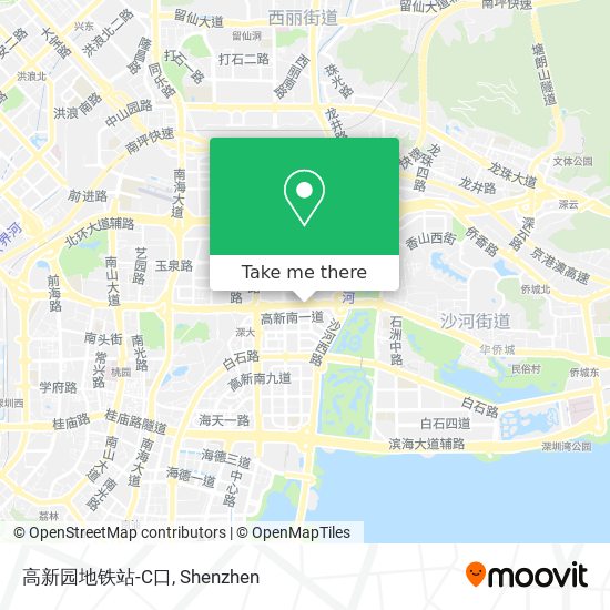 高新园地铁站-C口 map