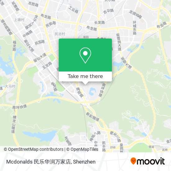 Mcdonalds 民乐华润万家店 map