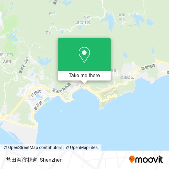 盐田海滨栈道 map