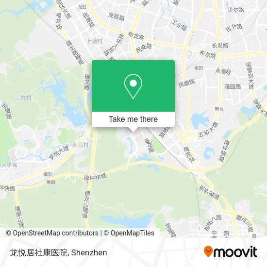 龙悦居社康医院 map