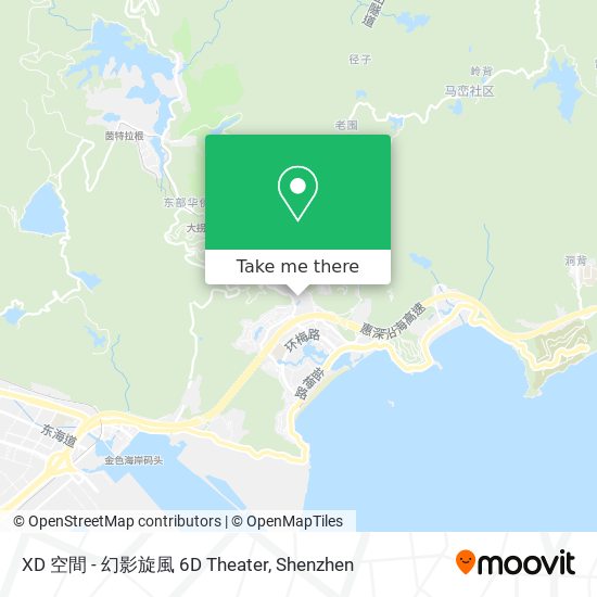 XD 空間 - 幻影旋風 6D Theater map