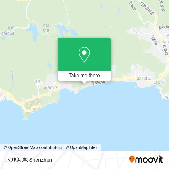 玫瑰海岸 map