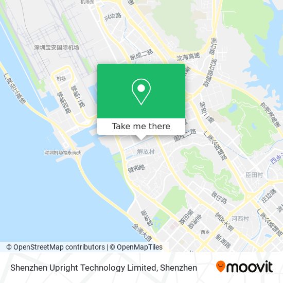 Shenzhen Upright Technology Limited map