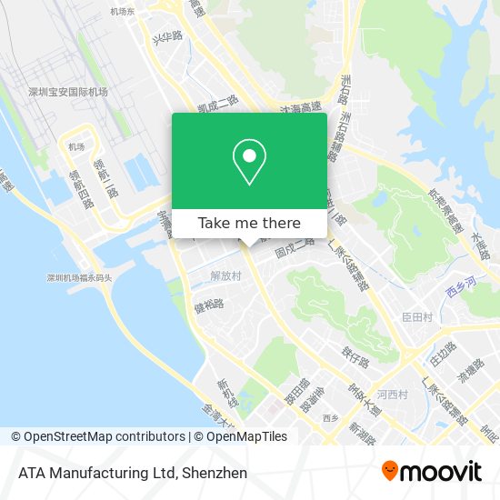 ATA Manufacturing Ltd map