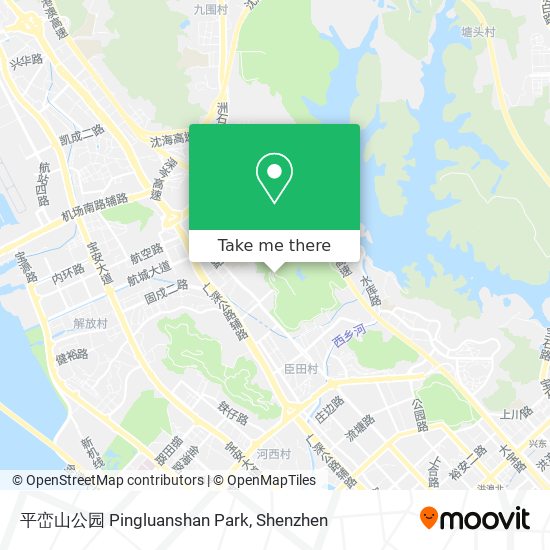 平峦山公园 Pingluanshan Park map