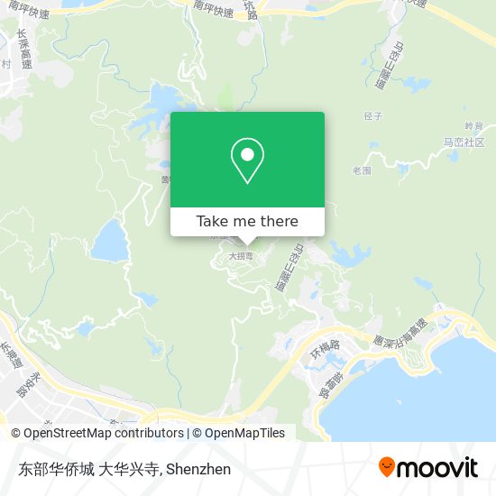 东部华侨城 大华兴寺 map