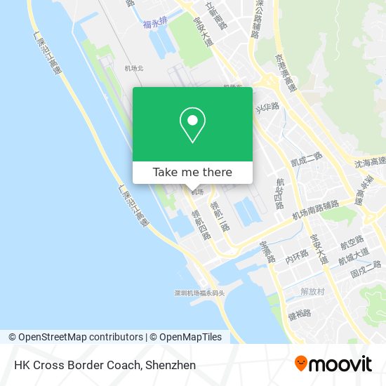 HK Cross Border Coach map