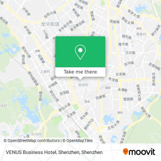 VENUS Business Hotel, Shenzhen map