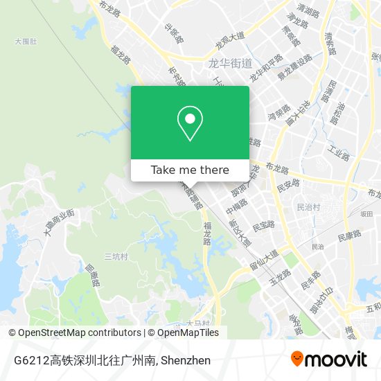 G6212高铁深圳北往广州南 map