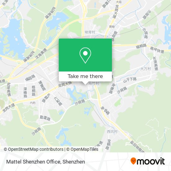 Mattel Shenzhen Office map