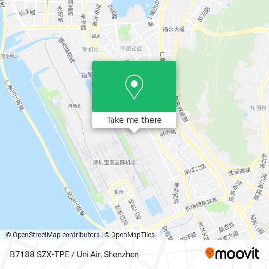B7188 SZX-TPE / Uni Air map