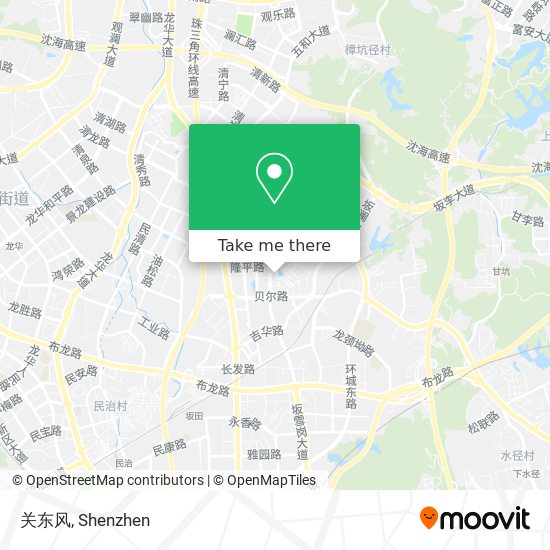 关东风 map