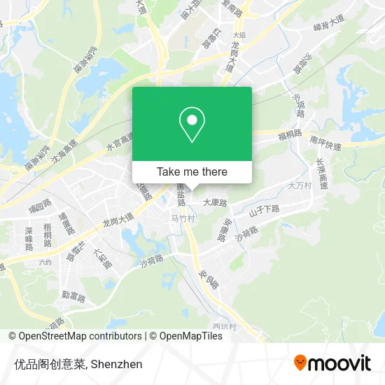 优品阁创意菜 map