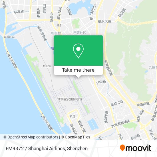 FM9372 / Shanghai Airlines map