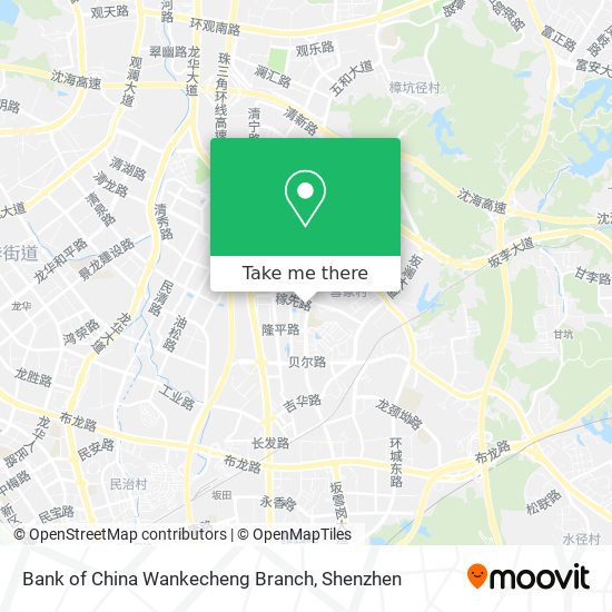 Bank of China Wankecheng Branch map