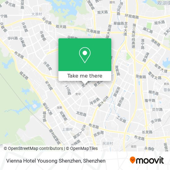 Vienna Hotel Yousong Shenzhen map