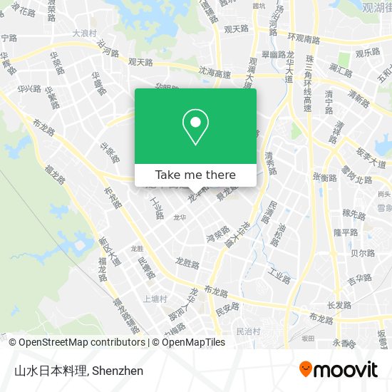 山水日本料理 map