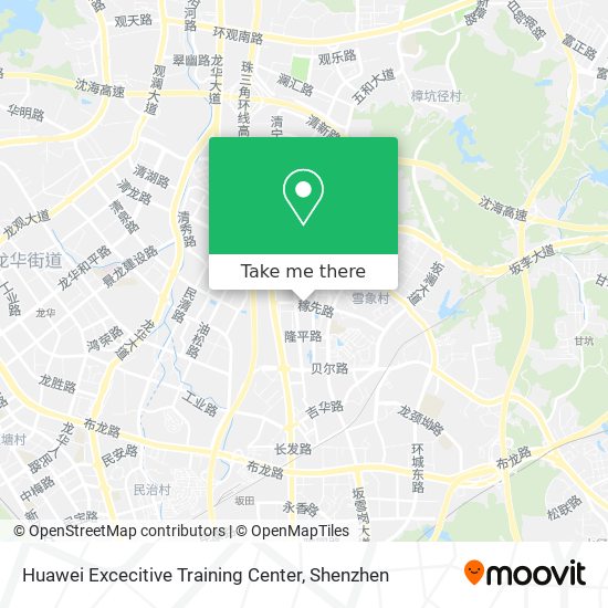 Huawei Excecitive Training Center map