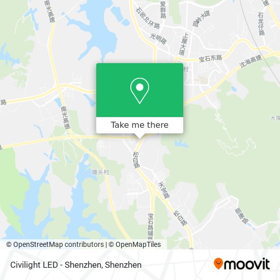 Civilight LED - Shenzhen map