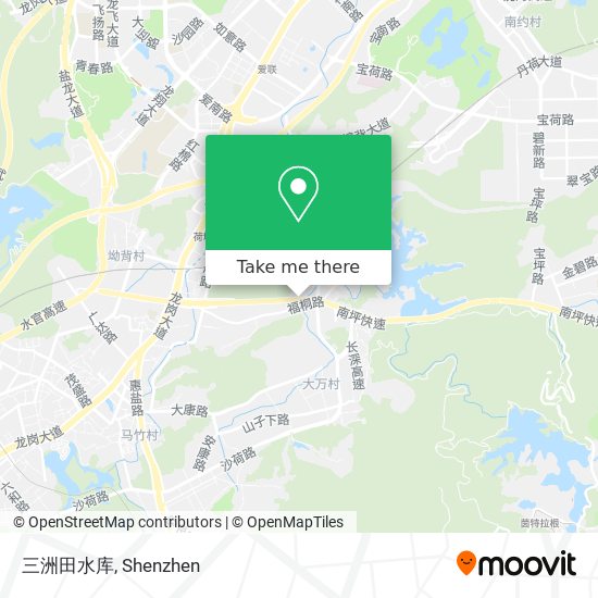三洲田水库 map