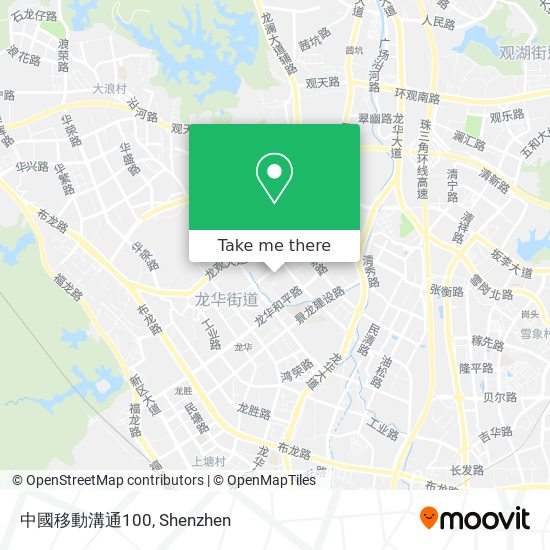 中國移動溝通100 map