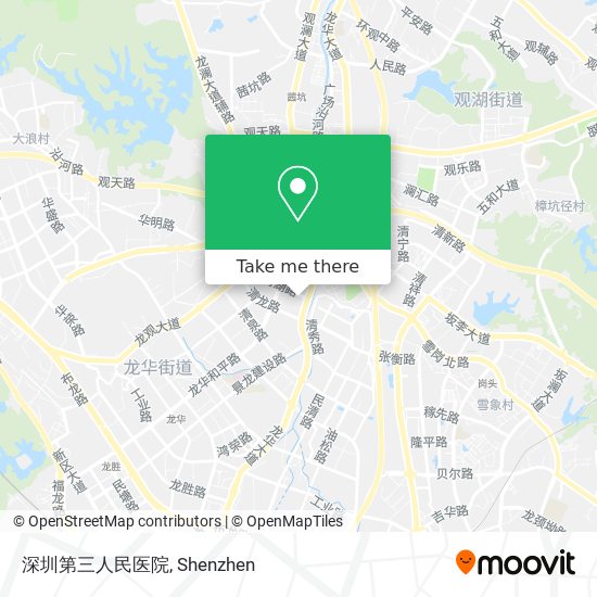 深圳第三人民医院 map