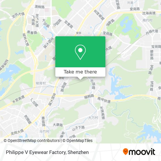 Philippe V Eyewear Factory map