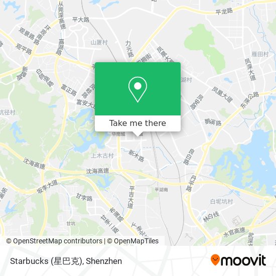 Starbucks (星巴克) map