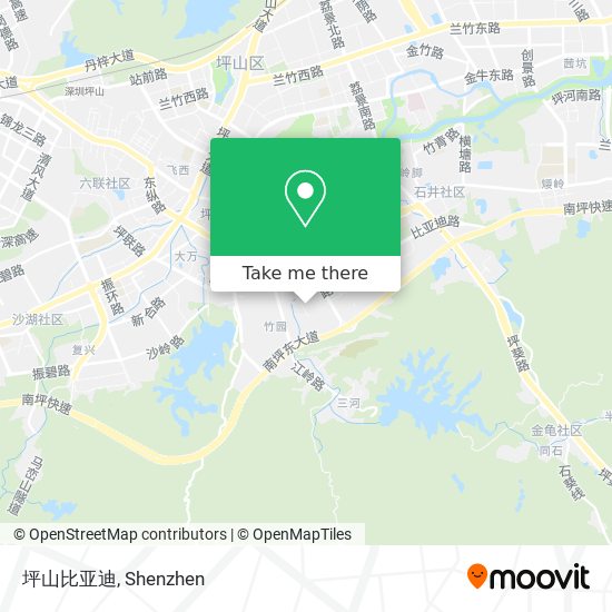 坪山比亚迪 map