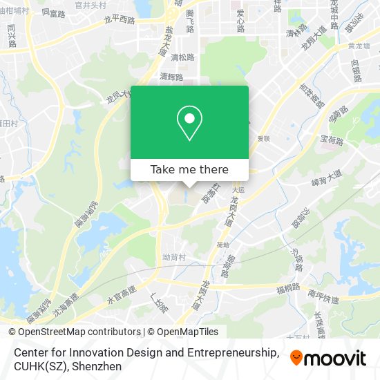 Center for Innovation Design and Entrepreneurship, CUHK(SZ) map