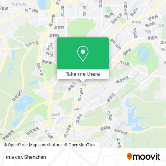 in a car map