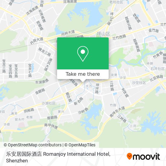 乐安居国际酒店 Romanjoy International Hotel map