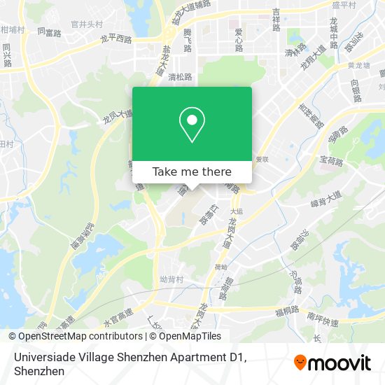 Universiade Village Shenzhen Apartment D1 map