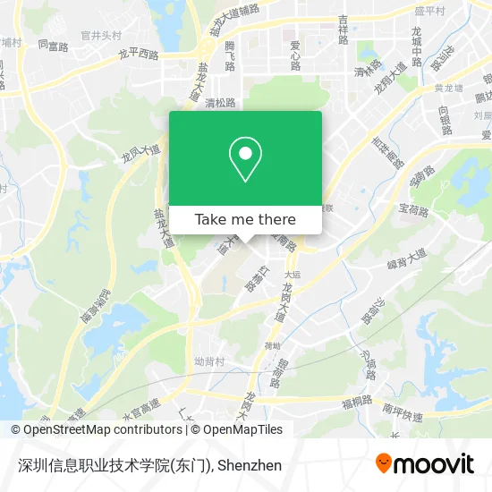 深圳信息职业技术学院(东门) map