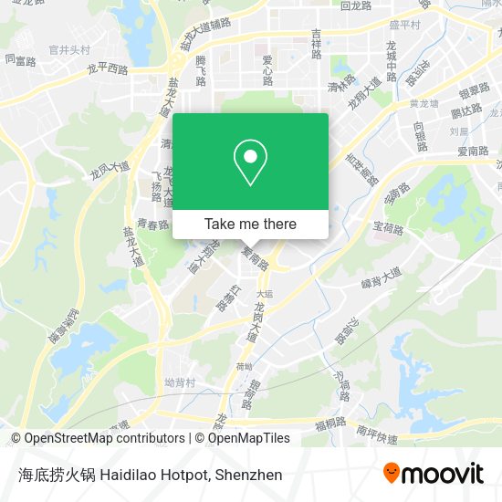 海底捞火锅 Haidilao Hotpot map