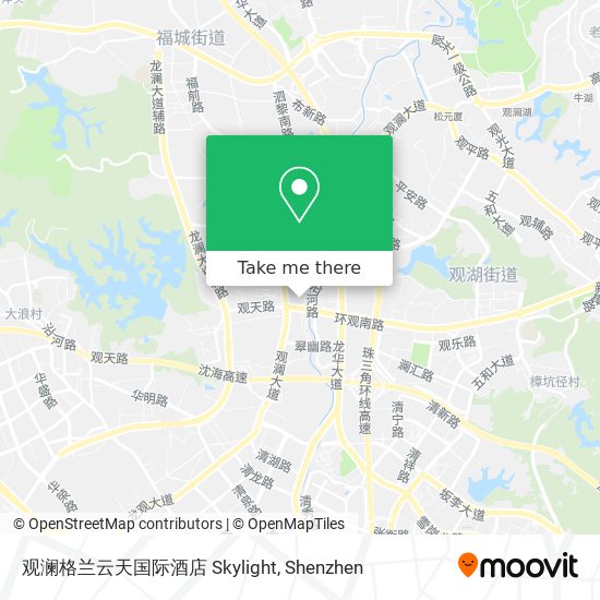 观澜格兰云天国际酒店 Skylight map