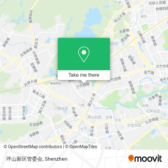 坪山新区管委会 map