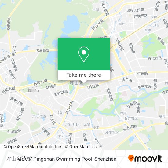 坪山游泳馆 Pingshan Swimming Pool map