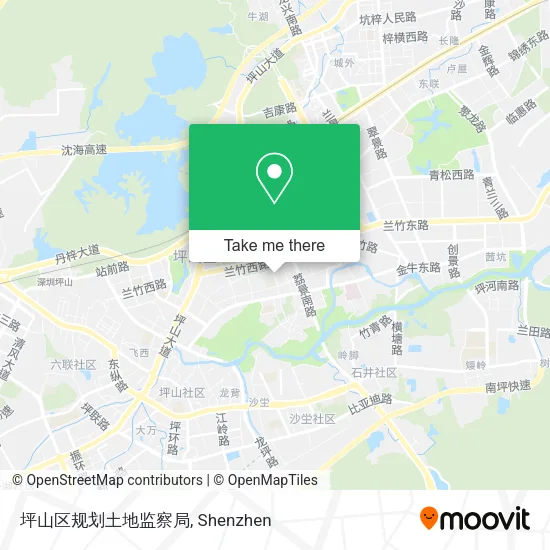 坪山区规划土地监察局 map