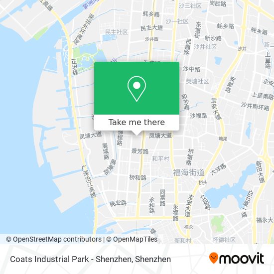 Coats Industrial Park - Shenzhen map
