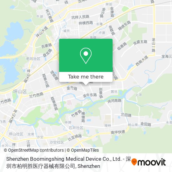 Shenzhen Boomingshing Medical Device Co., Ltd. - 深圳市柏明胜医疗器械有限公司 map