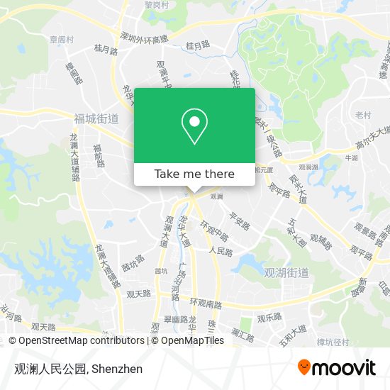 观澜人民公园 map