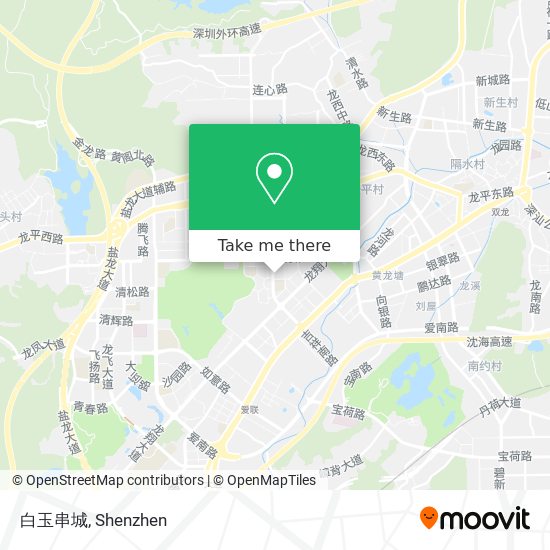 白玉串城 map