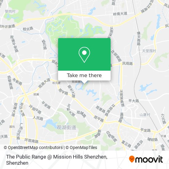 The Public Range @ Mission Hills Shenzhen map