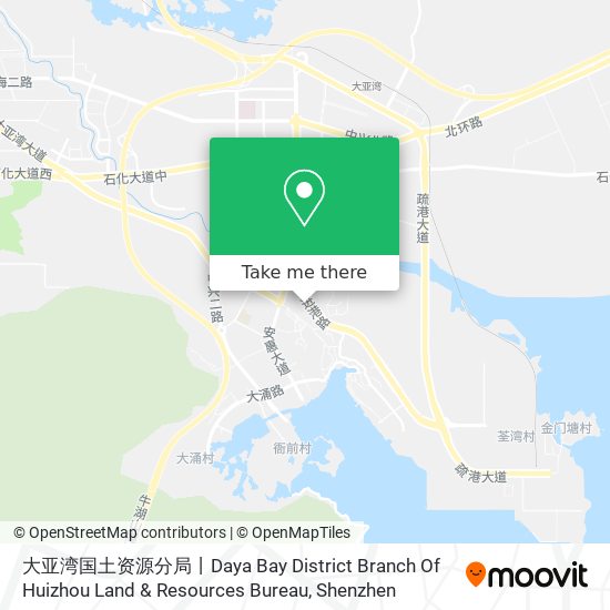 大亚湾国土资源分局丨Daya Bay District Branch Of Huizhou Land & Resources Bureau map