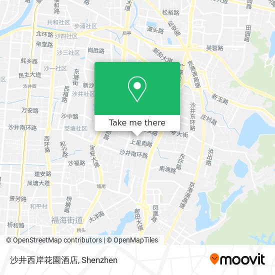 沙井西岸花園酒店 map