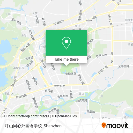 坪山同心外国语学校 map