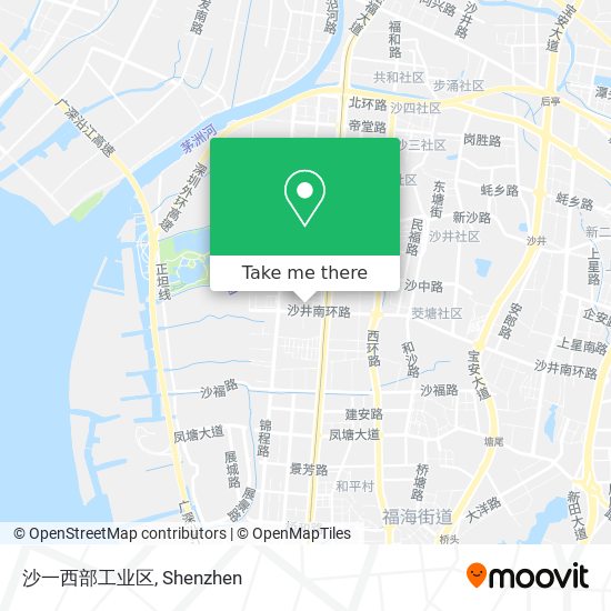 沙一西部工业区 map